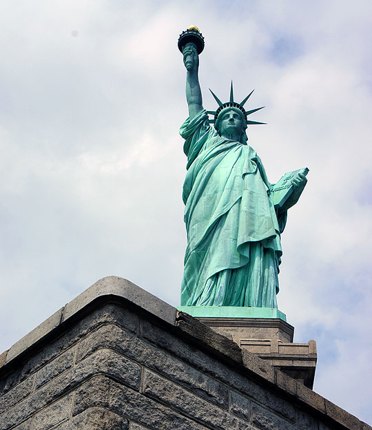 Lady Liberty up close