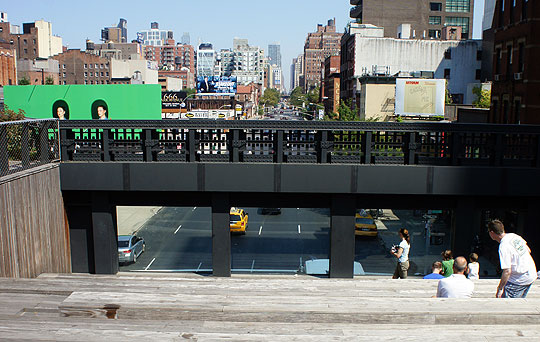 You can watch the traffic go by here at the High Line