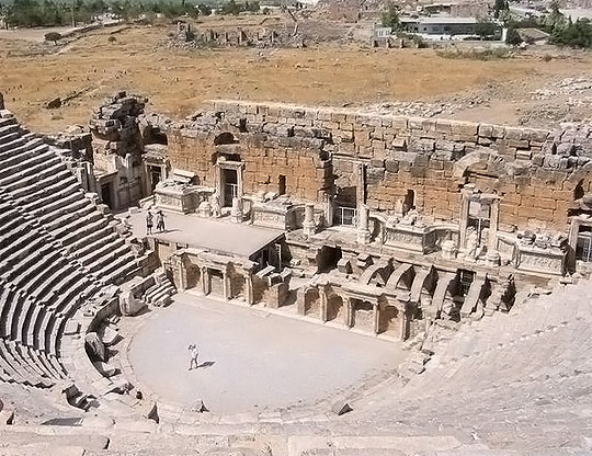 The Roman amphitheater in Hierapolis