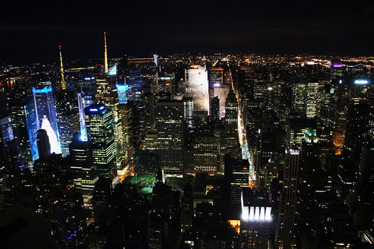 The View from the top of Empire State Building
