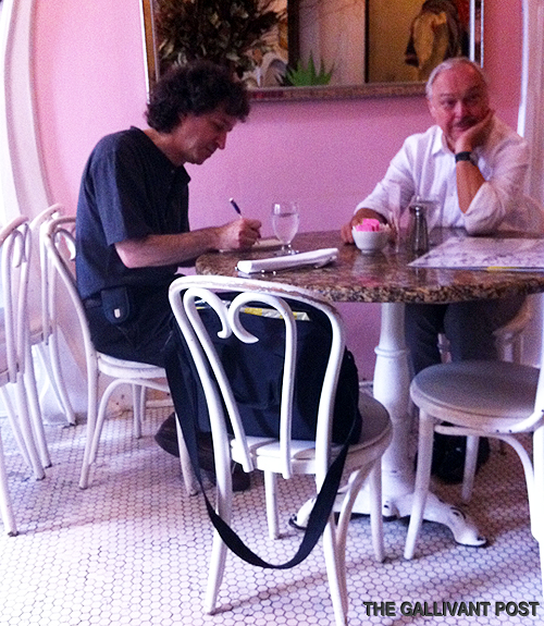 Serendipity3 owner Stephen Bruce at the next table