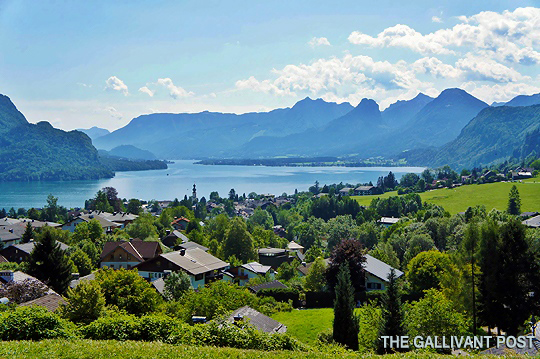 The picturesque Wolfgangsee, featured in the opening sequence of the movie.