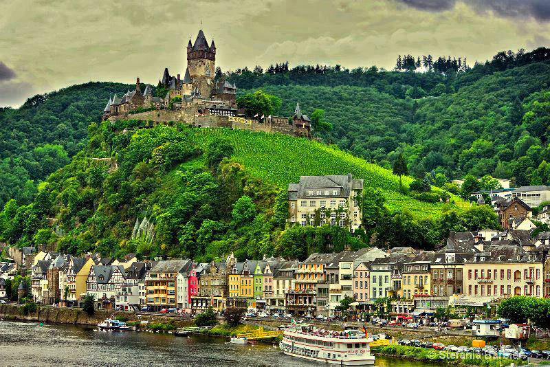View of Cochem from across the river