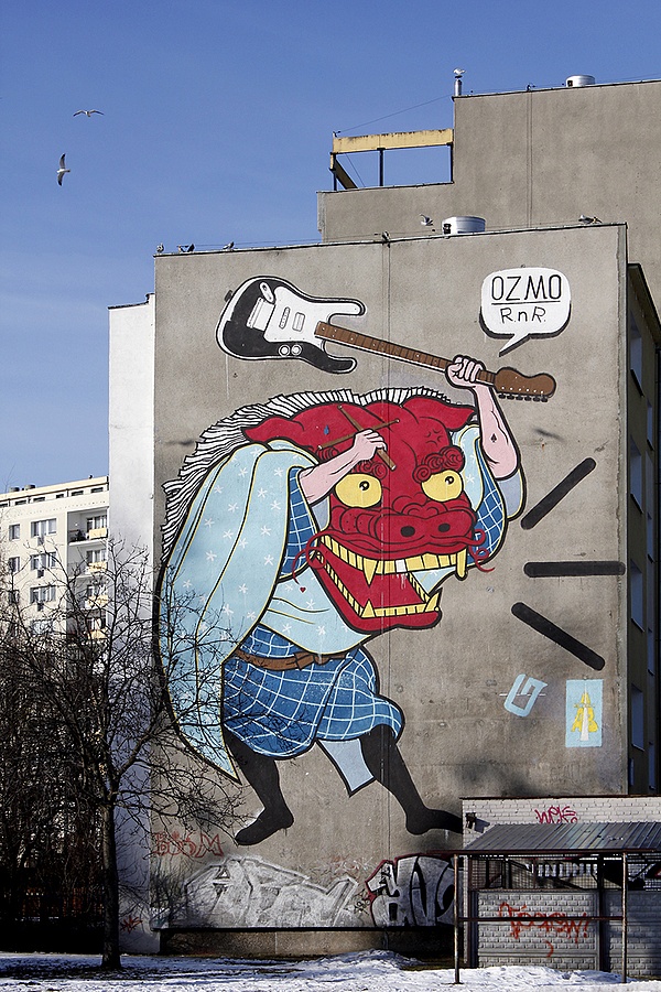 Gdansk Street art livens up building