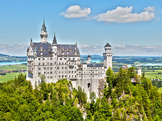 Neuschwanstein- a fairy tale castle amidst the clouds