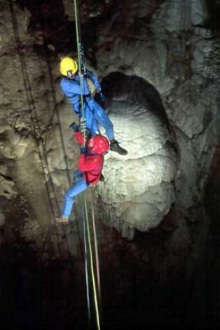 Make your visit a thrilling adventure by rappelling to the bottom of the cave