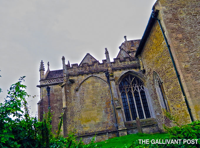 The medieval St Cyriac's Church.