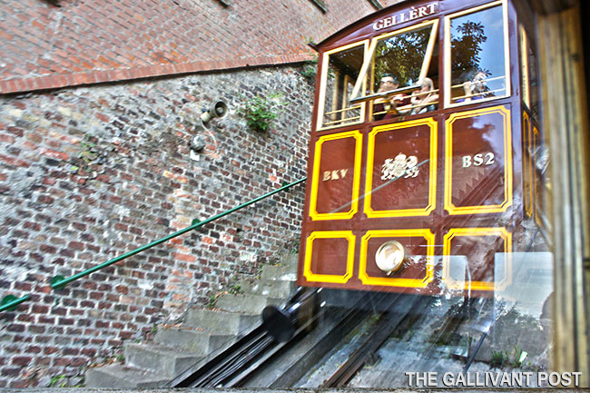 For a more unique way of getting up the Castle Hill, get on this Funicular.