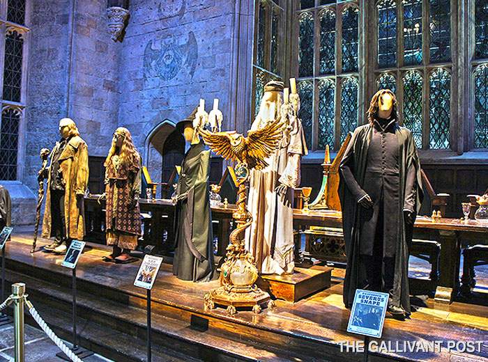 Costumes on display in the Great Hall.