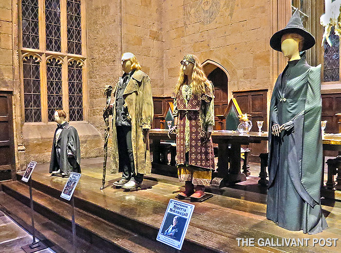 All of the professors costumes are on display at the Great Hall