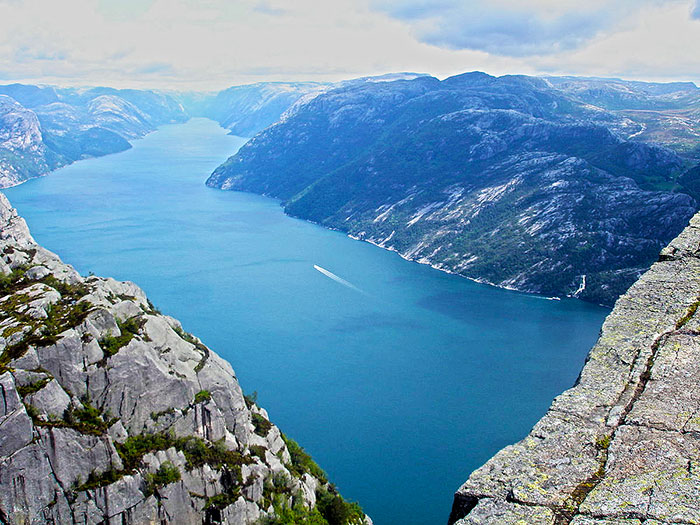 The view from Preikestolen, or the Pulpit Rock is unreal!