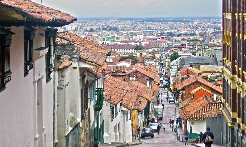 One of the old streets in La Candelaria.