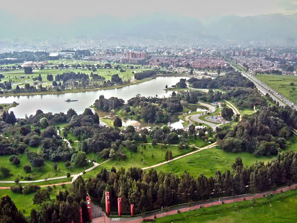 The park is the perfect place to escape the bustling city life in Bogota.