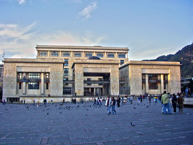 The Palace of Justice in Bogota