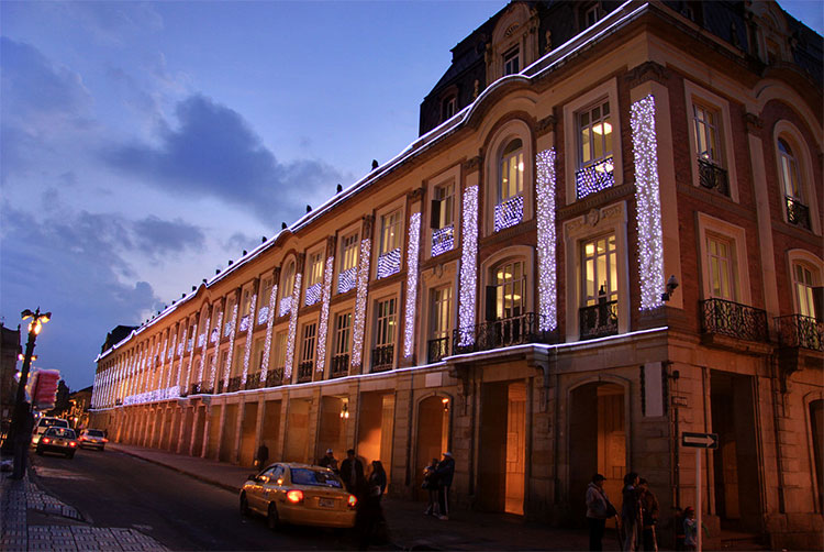 Liévano Building at the Bolívar Square in Bogota.