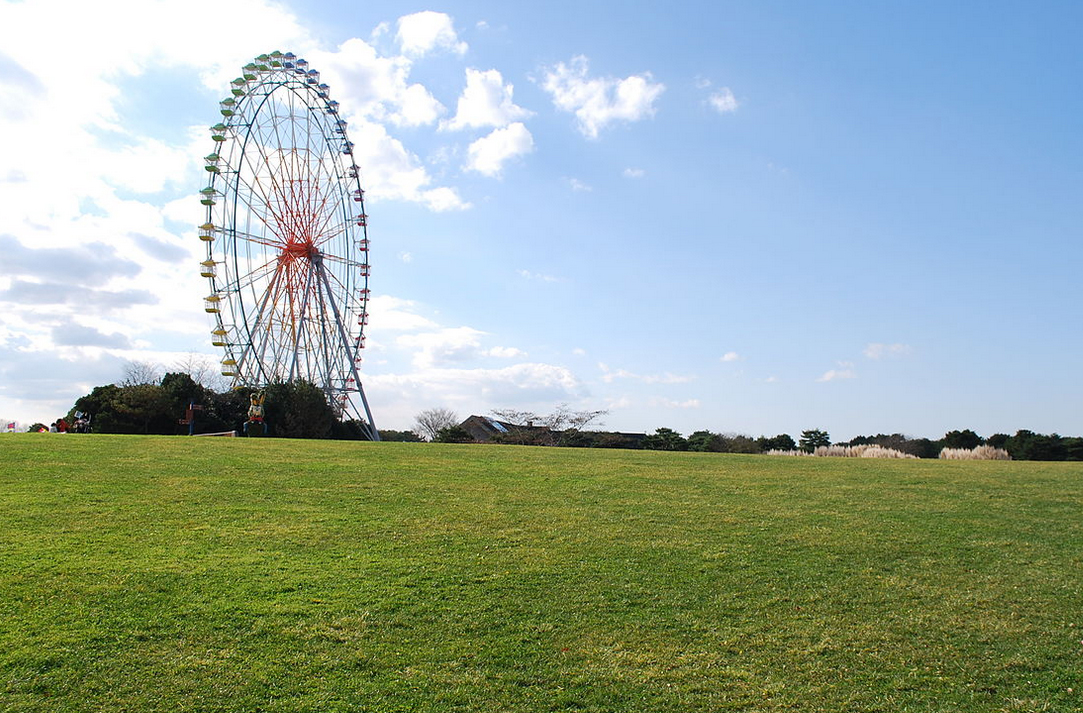 When the kids get cranky, bring them over to the Pleasure Garden where they can go on rides like this giant Ferris Wheel.