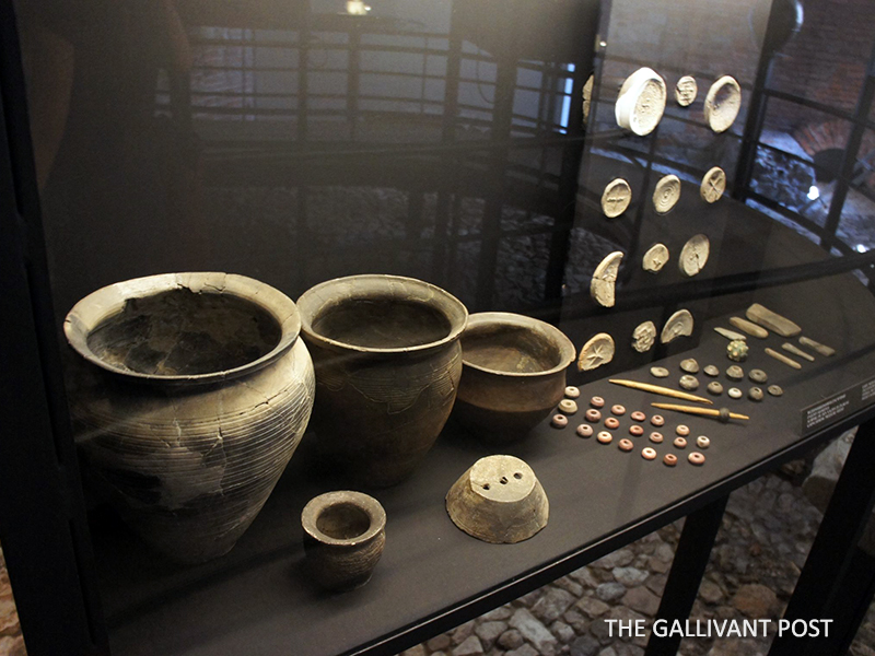 Relics found at the museum of the Wawel Castle.