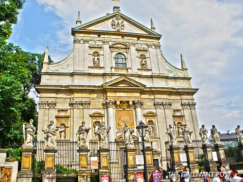 The Baroque Church of St Peter and St Paul in the Old Town of Krakow.