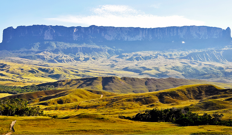 From Far, Mount Roraima paints a surrealistic picture. 