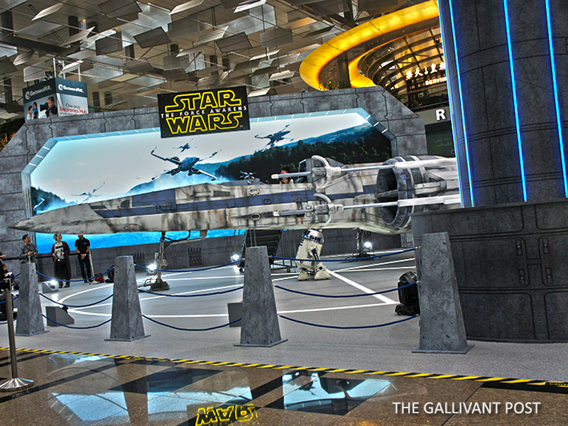 Star Wars X-Wing at Singapore Changi Airport