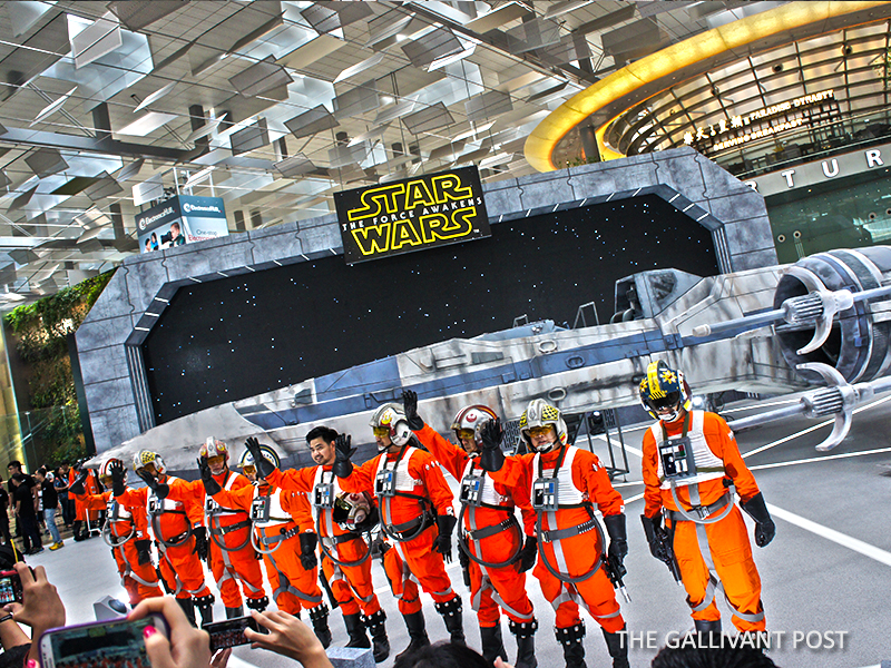 At the launch event, these Rebel Alliance pilots showed up in full force.