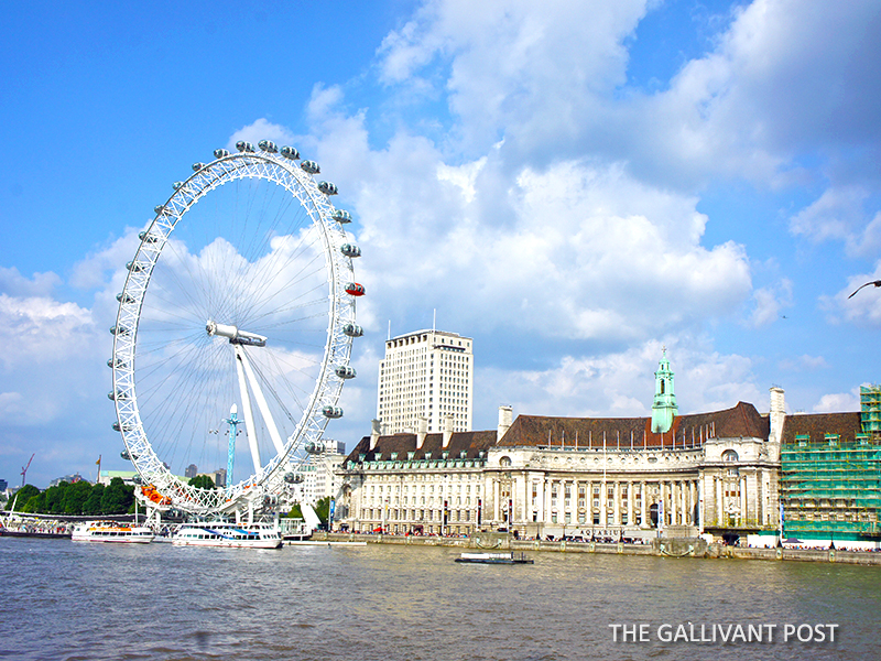 River Thames and the London Eye.