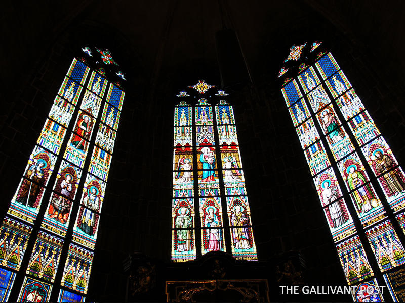 Stained Glass windows in the St Vitus Cathedral.