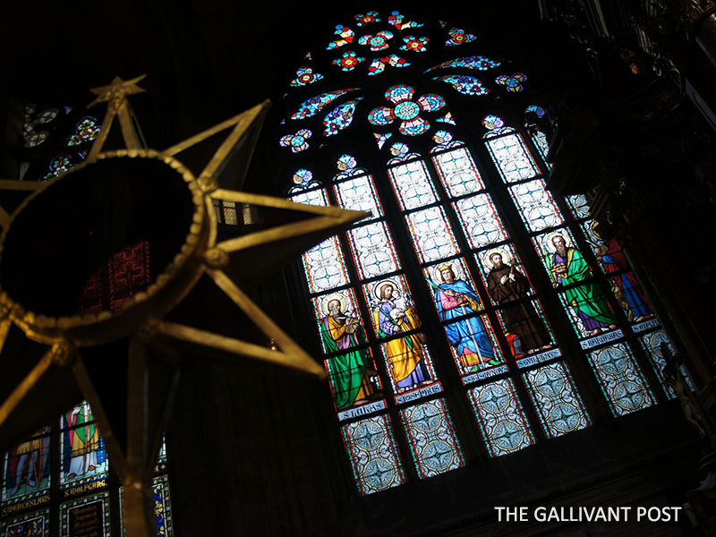 Stained Glass windows in the St Vitus Cathedral.