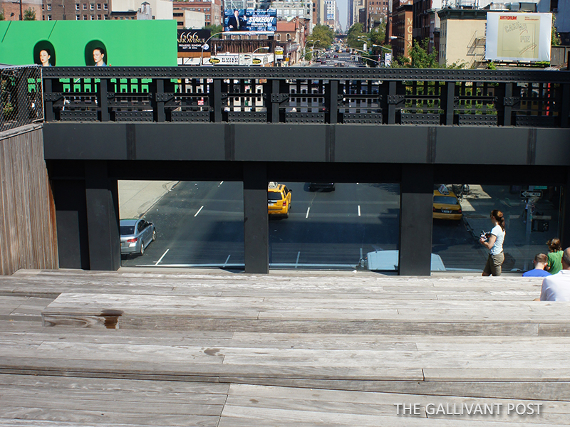 Watch traffic go by at the High Line in New York