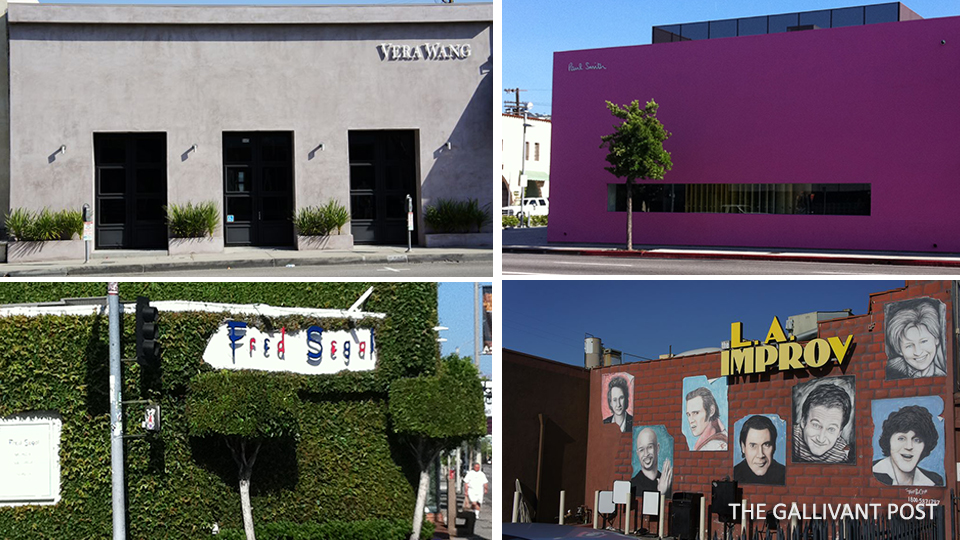 Shops you can find along Melrose Avenue.