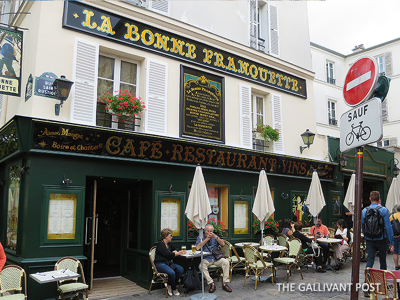 Cafe in Monmartre, Paris.