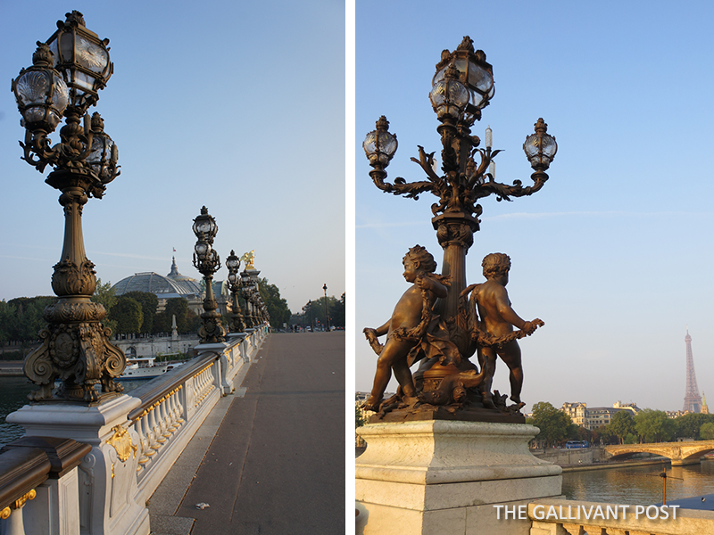 Pont Alexandre III up close in Paris.