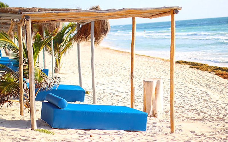 Pristine beaches of Tulum