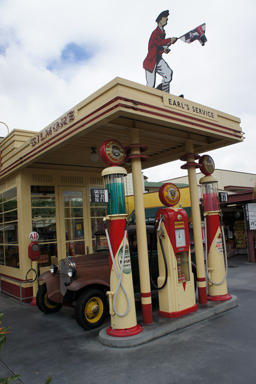 The Gilmore Gas Station, perfectly preserved.