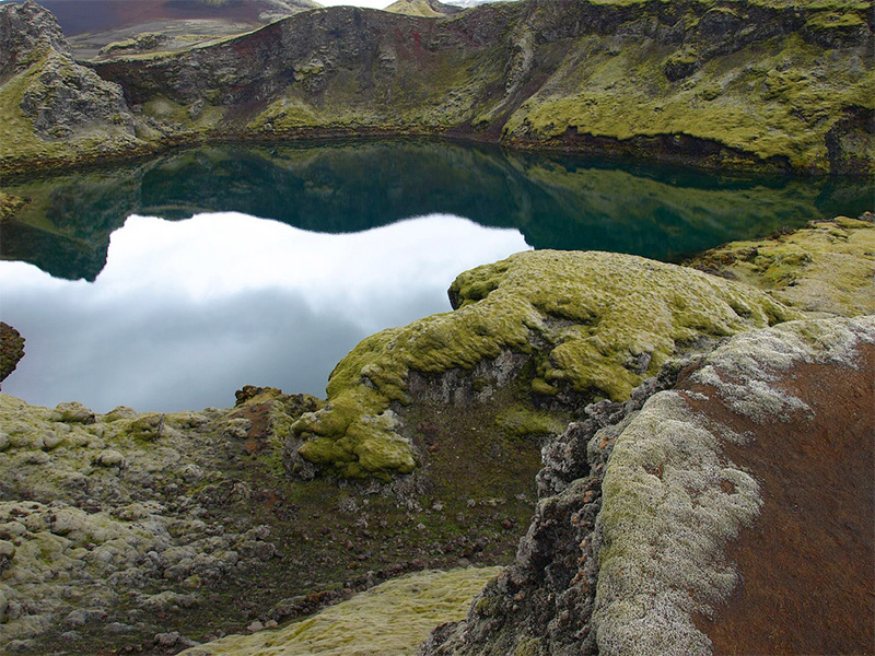 Eldhraun Lava Field crater