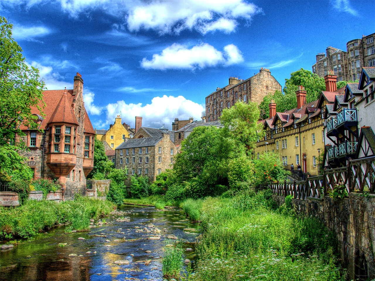 Dean Village in Edinburgh